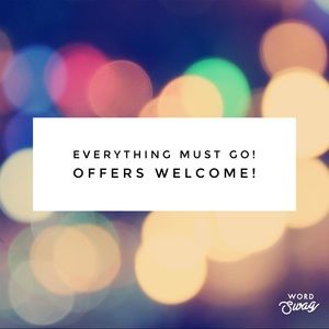 Closet clear out!!! Offers are WELCOME